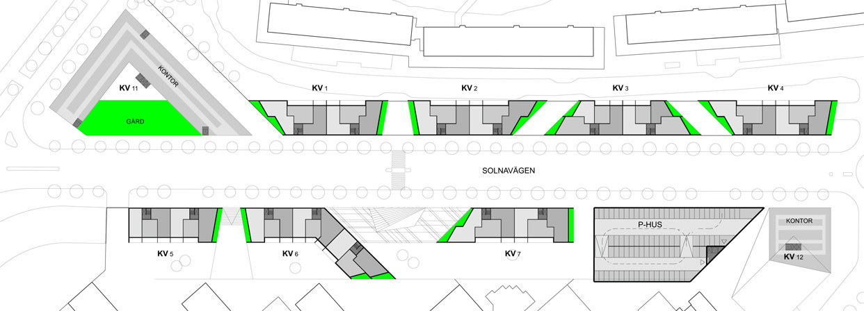 Solnavagen_solna_stockholm_gårdsplan_bostader_butiker_statsutveckling_varg_Arkitekter