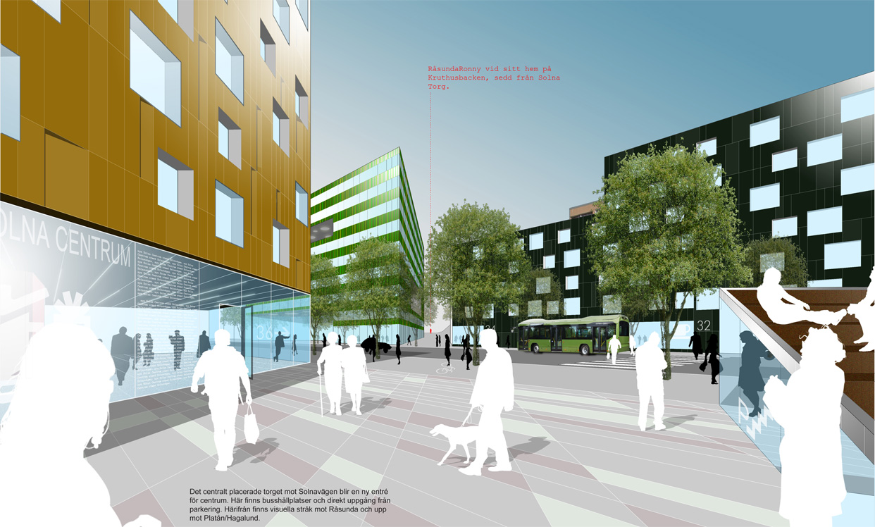 Solnavagen_solna_stockholm_illustration2_bostader_butiker_statsutveckling_varg_arkitekter